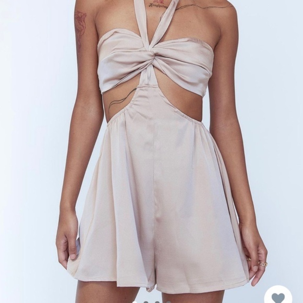 Princess Polly Champagne Romper